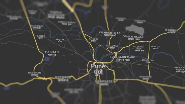 Pune Map India, Slider Shot