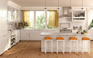 modern kitchen interior