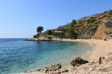 Romantic beach, island Brac, Croatia