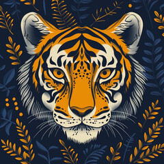 Fototapeta premium Tiger illustration