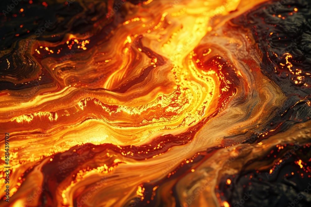 Poster a close-up shot of flames burning bright against a black backdrop, ideal for use in presentations or