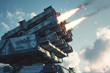 Ground air defense system. Military equipment