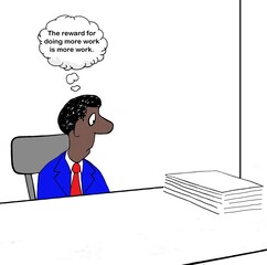 Dog is stressed by work