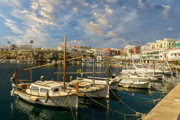 Boats Docked at Dips Port, Menorca