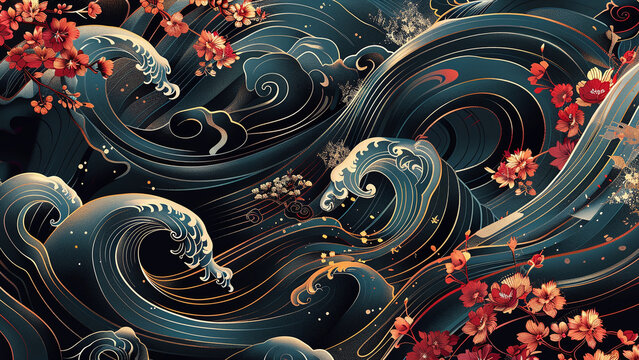 Whispers of the Wind: Abstract Japanese Wallart Capturing the Essence of Nature&rsquo;s Wallpaper