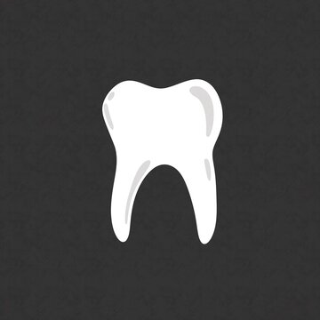 Simple illustration of a tooth for dental health care