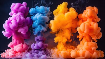 Obraz premium Purple Background Product Abstract Cosmetic Shadow