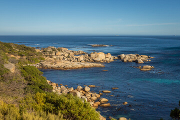 Exposure of the Twelve Apostles, part of the Table Mountain complex in Camps Bay, Cape Town, South Africa