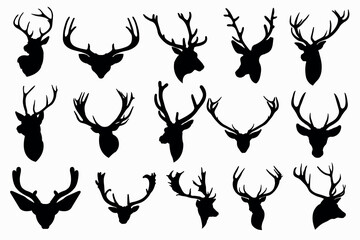 deer head logo illustration