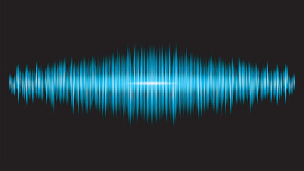 Sound wave equalizer vector illustration