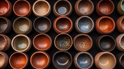 Ceramic Vases, Abstract Image, Texture, Pattern Background, Wallpaper, Background, Cell Phone Cover and Screen, Smartphone, Computer, Laptop, 9:16 and 16:9 Format - PNG
