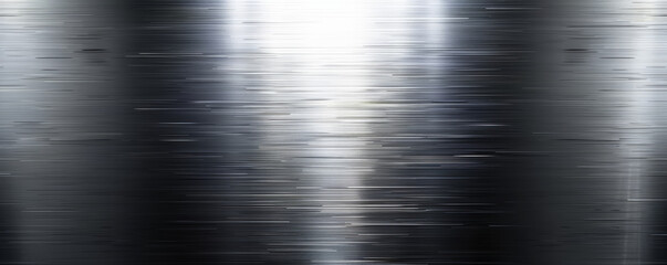 A sleek metallic background with a brushed aluminum texture and subtle reflections. The modern, industrial look adds a sophisticated, high-tech feel.