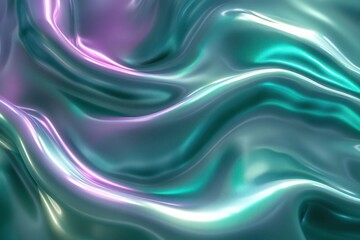 Obraz premium Abstract Background, a 3D abstract background featuring smooth gradient transitions from teal to purple, with dynamic light effects