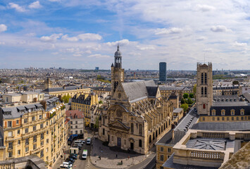 Saint Étienne Du Mont Church - A panoramic overview of Saint Étienne Du Mont Church and its...
