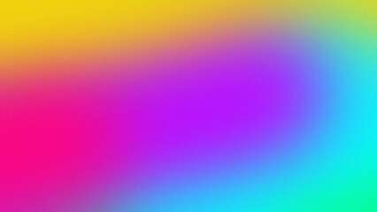 Abstract colorful gradation blur background. Smooth color transition with grain noise grain texture
