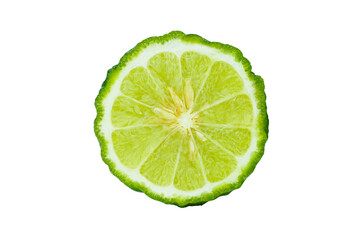 Bergamot isolated on white background with transparent.