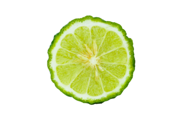 Bergamot isolated on white background with transparent.