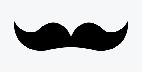 Obraz premium Moustache icon set. Collection of lush stylish hipster mustaches.