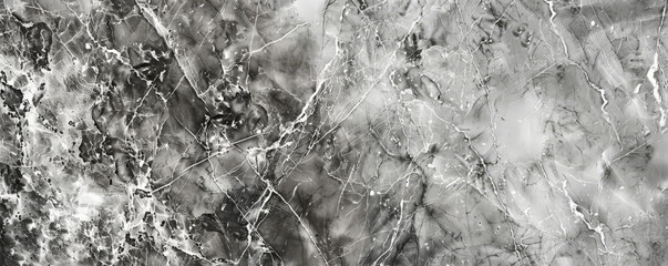 Elegant marble background in shades of grey with intricate veining and a polished finish. The luxurious texture adds sophistication and opulence, ideal for high-end design elements or classic themes