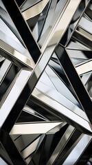 Obraz premium Checkered Silver Mirror Glass, Abstract Image, Texture, Pattern Background, Wallpaper, Background, Cell Phone Cover and Screen, Smartphone, Computer, Laptop, 9:16 and 16:9 Format - PNG