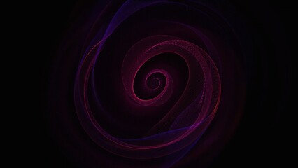 Pink, blue, purple energy spiral animation background. A rotating, moving unknown spiral-shaped object.
