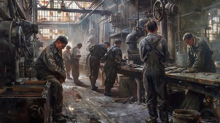 abandoned factory in the city, old abandoned factory,