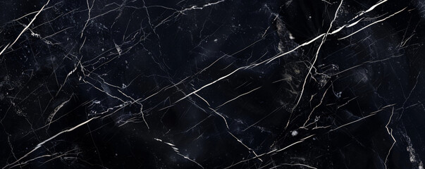 Sleek black marble background with subtle white veining and a smooth, polished texture. The luxurious, modern look adds sophistication and elegance, ideal for high-end designs