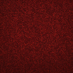 Red floral pattern seamless texture background