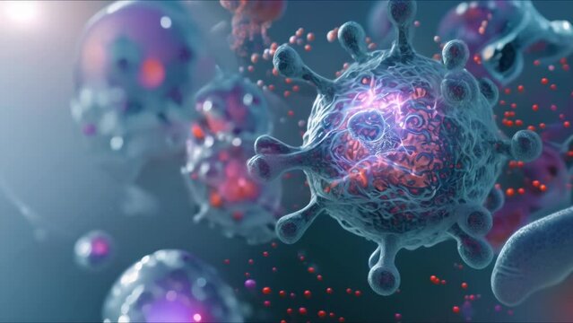 Immunotherapy uses bodys immune system to fight diseases showcasing intersection of science and healing power. Concept Immunotherapy, Integrative Medicine, Healing Science, Biotherapy