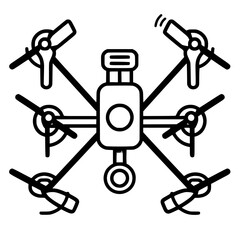 Drone icon, Drone illustration, drone png, drone svg, drone vector, technology icon, nature icon, robot icon, web icon, business icon, Files for Cricut, Craft Supplies Tools, Clip Art Image Files, 