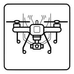 Drone icon, Drone illustration, drone png, drone svg, drone vector, technology icon, nature icon, robot icon, web icon, business icon, Files for Cricut, Craft Supplies Tools, Clip Art Image Files, Can