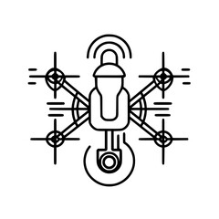Drone icon, Drone illustration, drone png, drone svg, drone vector, technology icon, nature icon, robot icon, web icon, business icon, Files for Cricut, Craft Supplies Tools, Clip Art Image Files, Can