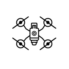 Drone icon, Drone illustration, drone png, drone svg, drone vector, technology icon, nature icon, robot icon, web icon, business icon, Files for Cricut, Craft Supplies Tools, Clip Art Image Files, Can