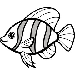 Hawaiian fish vector illustration