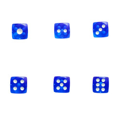 Dice set. vector file. isolated. transparent