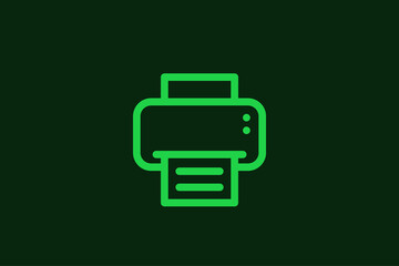 Geometric print document illustration in flat style design. Vector illustration.	
