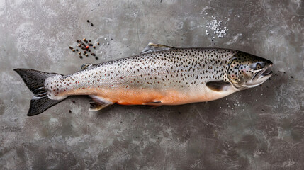 Obraz premium fresh salmon magazine quality