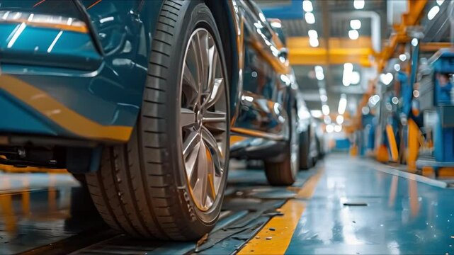 Vehicle Being Serviced at an Auto Repair Shop. Concept Mechanic inspecting engine, Car maintenance, Vehicle diagnostics, Auto repair tools and equipment