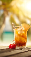 Mai Tai cocktail in glass
