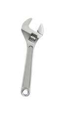 adjustable wrench isolated on white