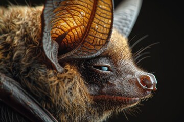 Obraz premium A Bats Ear, Intricate and Detailed