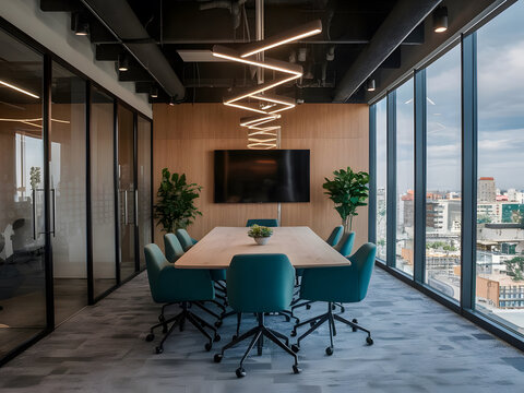 Habitaci&oacute;n de reuniones contempor&aacute;nea