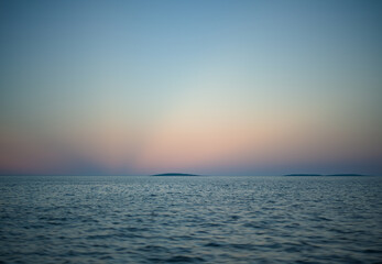 sunset over ocean