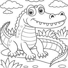 Fun Crocodile Coloring Pages for Kids and Adults to Enjoy


