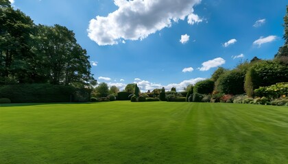 Fototapeta premium A view of an English Country Garden