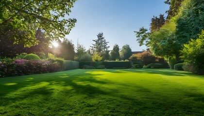 Naklejka premium A view of an English Country Garden