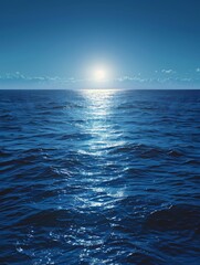 Fototapeta premium Sunset Reflection on the Ocean Surface
