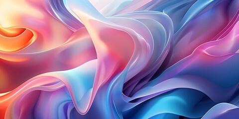 Dynamic abstract background with layered gradients and flowing shapes, suitable for tech gadgets or modern home decor 
