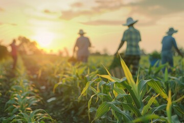 Labor migrants in third world countries working in agriculture.