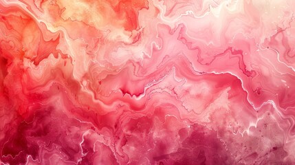 Fototapeta premium Abstract watercolor painting in red and white
